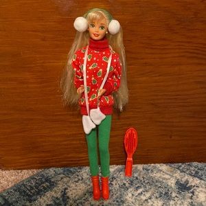 Vintage 1995 Caroling Fun Christmas Barbie